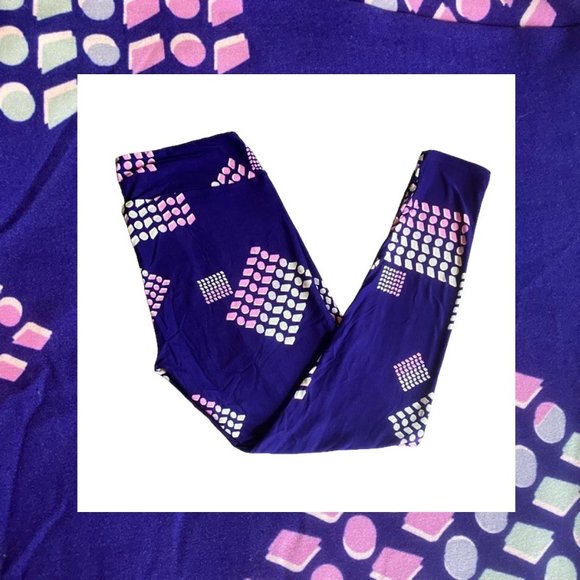 LuLaRoe TC Leggings Tall & Curvy New Purple Mint Green Periwinkle Lilac White So - Picture 1 of 7